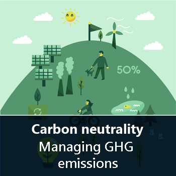 Carbon neutrality. Managing GHG emissions course image