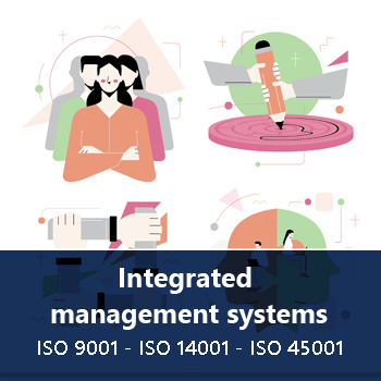 Integrated management systems. ISO 9001 - ISO 14001 - ISO 45001 course image