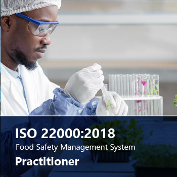 ISO 22000:2018. Food safety management system practitioner certification image