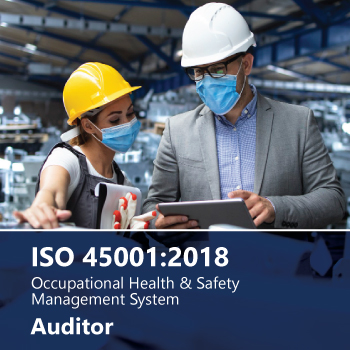 ISO 45001:2018. Occupational health & safety management system auditor certification image
